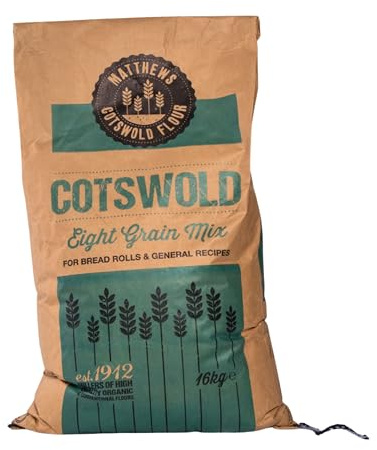 Matthews Cotswold Eight Grain Strong Multigrain Flour - 16kg Bag (Single Sack)