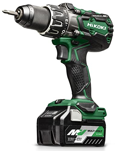 HiKOKI Akku-Bohrschrauber DS36DA (36V, Brushless, Li-Ion, 138 Nm, LED, Spindelarretierung, Transportkoffer, inkl. 2x 2.5 Ah Akkus und Ladegerät)