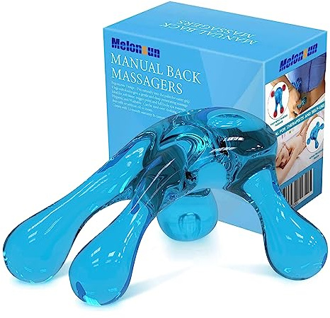 Melonsun Palm Massage Tool - Easier Grip Four-Point Massage Tool, Handheld Trigger Point Deep Tissue Massage Tool for Neck & Back, Full-Body Massage Knob Tool for Pain Relief
