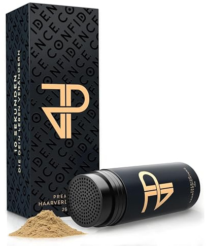 JP Confidence - Premium Streuhaar zur Haarverdichtung - Friseurqualität - 100% natürlich - Authentischer Look - für Männer & Frauen - Blond