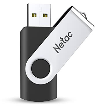 Netac 64GB USB 2.0 Flash Drive, Swivel Design Memory Sticks, Pen Drive, Usb Sticks for Data Storage, Zip Drive and jump Drive with LED Light