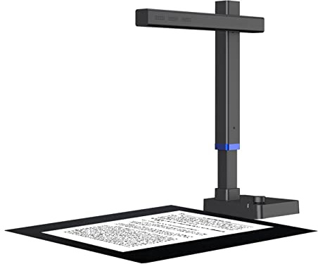 Books Carner Ultra Portable 13MP Book Scanner Flatten Curve Technology Capture Max A3 Document Fast Scan For Office Library School Document Scan Camera