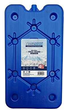 ArcticMax 400 ml x 1 schlanke Gefrierbretter BPA-frei – langlebige 12+ Stunden Kühlzeit, Eisblöcke, tragbar, leicht, isoliert, wiederverwendbar, für frische Lebensmittel, Getränke, Wasser