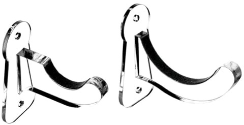 Uposao 2 Stück Baseballschläger Halterung Horizontal Angezeigte Wandhalterung Kunststoff Wandaufhängung Display Rack für Platzierung Baseballschläger Softballschläger Hockeyschläger