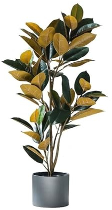 Kunstpflanze Künstlicher Baum im nordischen Stil, Simulationspflanze im Topf, Gummibaum, Bonsai-Innendekoration, Simulations-Fälschungsbaum Künstliche Pflanzen (Color : A)