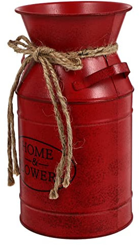 Ciieeo Vaso Da Fiori Retrò Secchio Di Ferro Vaso Vintage Decorazione Per La Casa Accessorio Fotografico Secchio Di Ferro