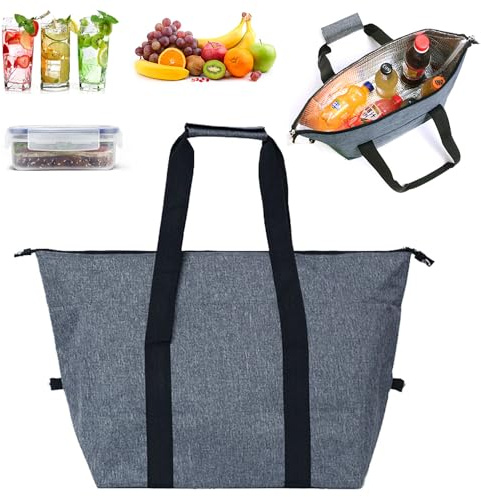 FZYCOM 20 litres Large Cool Bag, Cooler Bags, Large Cool Box, Cooler Bag Box Collapsible,Waterproof Insulated Bag with Hard Liner for Food Outdoor BBQ Picnic Camping Family Activitives