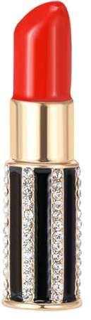 NIUSHANGLippenstift Brosche Drip Lipstick Strass Brosche Personalisierte Einfache Brosche Pin Kreative Corsage Damenbekleidung Zarte Accessoires Mode Elegantes Kleid Anzug Dekoration Schmuck Geschenk