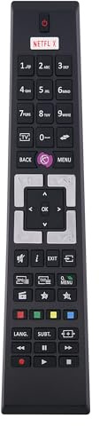 FOXRMT A4995 Télécommande TV pour HITACHI//TECHWOOD/Bush/TELEFUNKEN/Grandin/VESTEL/JVC/FINLUX/SALORA(RM-C3332), Aucune Configuration nécessaire (A4995)