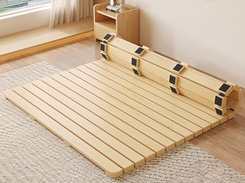 lattenrost Holzlattenrost Für Einzel/ Doppel/ Zwillings / Kingsize/ Queensize Betten, Strapazierfähige Ersatzlatten Für Bunkie Boards, Horizontale Rollbettmatratze, Faltbar(WxL 180x200cm(70.8x78.7))