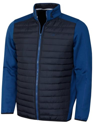 Calvin Klein Herr CK Hybrid Isolate lätt golfjacka, Dresden blå/marinblå, XXL