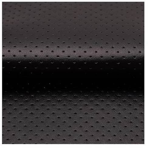 Cuero Adhesivo Para Tapizar Parche de reparación de cuero perforado transpirable, textura napa, kit de reparación de cuero autoadhesivo para sofás, asientos de automóviles, sillas de oficina(Black,39.