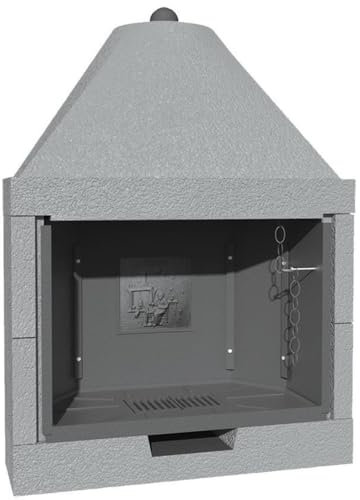 Marsicamin Camino Legna Prefabbricato Ghisa Focolare Aperto M110 TGH Design Ambiente Arredo Interni Riscaldamento