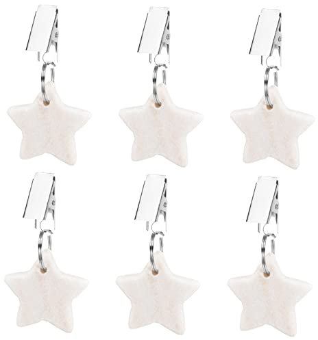 HOLIDYOYO 6stücke Tischdeckenbeschwerer Mit Clips Marmor Für Outdoor-tische Für Hochzeiten Und Partys Rostfreies Und Einfach Zu Verwenden