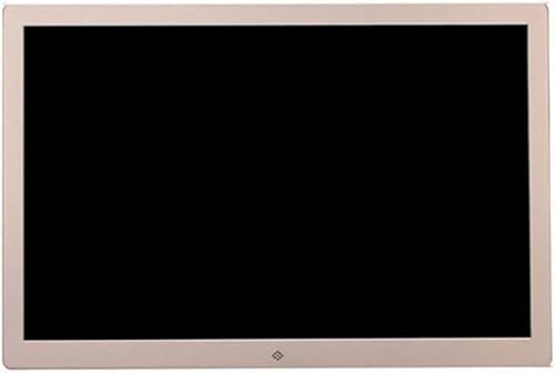 VUIKLCty Cornice for Album Fotografico elettronico in Metallo da 17,1 Pollici, Cornice for Foto Digitale ad Alta Definizione(Champagne Gold)