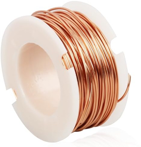 0.5mm 10m Fil de Cuivre Émaillé Magnétique, Fil Cuivre, Fils Émaillés en Cuivre, Fil de Cuivre, Haute Conductivité, Pour Bobinage de Transformateurs, Moteurs,et Autres Applications Électriques (1pc)