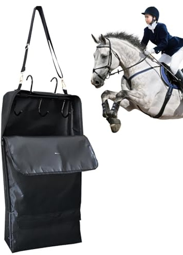 Bridle Bag, Horse Accessories Carry Bag, Halter Bridle Storage Bags, Robust Bridle Tool Bag Made of 1680D Oxford Fabric, Protective Bag Halter and Riding Reins