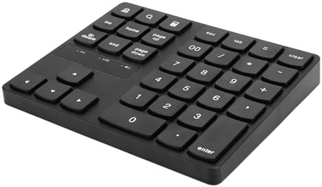 Xiuganpo Tastierino Numerico Wireless Portatile con 35 Tasti, Ultra Sottile per un Facile Inserimento Numerico, Ideale per la contabilità