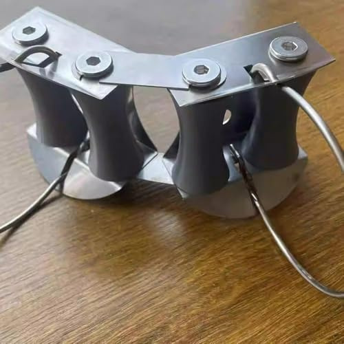 Doppelrolle mit großem Durchmesser für Kabelrinnen, kraftsparend für dicke Strom- und Steuerkabel
