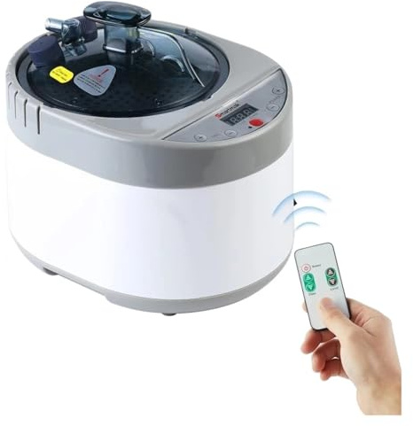 Generatore di vapore 1600 W Capacità aggiornamento Pentola a da 4 litri for sauna Botti legno Acqua grande(Blue)