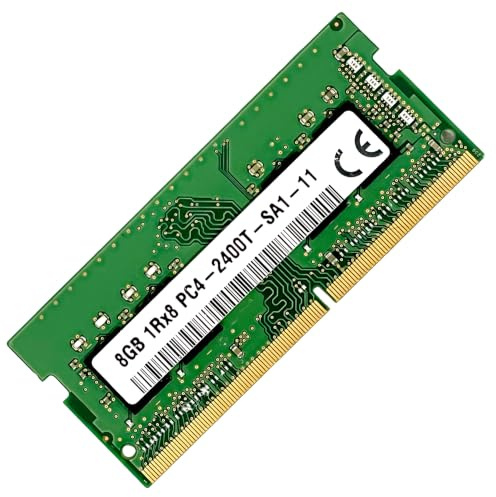 Memoria RAM 8GB DDR4 2400MHz pc4-2400T PC4-19200 Non-ECC Unbuffered 1.2V 1Rx16 Single Rank 260 Pin Módulo SODIMM para Ordenador Computadora Laptop Notebook PC Alto Rendimiento 51CH0167_2400