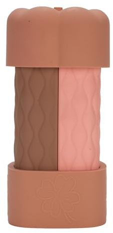 Hyuduo Set di Flaconi da Viaggio in Silicone, Contenitori Portatili a Tenuta Stagna per Lozioni Shampoo Liquide, Ideali per Articoli da Toeletta da Viaggio (Serie Marrone)
