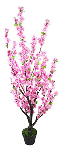 Leaf Design UK Künstliche Blüten, Seide, 120 cm, Rosa/Kirsche/Pink Cherry Blossom, LEAF-7255