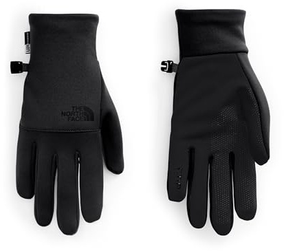 The North Face Etip Recycled Gloves - Touchscreen Compatible, Lightweight Winter Gloves for Men & Women, Gripper Palms, TNF Black, X-Small