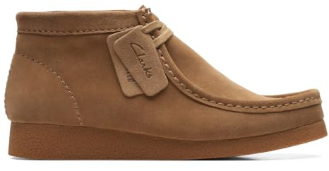 Clarks Herr Bottes En Daim Wallabee Evo, Dark Sand, 42 EU