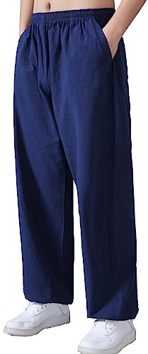 Herren Kampfsporthosen Loose Tai Chi Sport Hose Yogahose Pants Traininghose Kung Fu Damen
