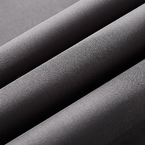 Wooqu Buchtuch, Stoffoberfläche und Papierrückseite, einfach zu bedienen, stark, 43,2 x 73,7 cm, zum Buchbinden, Dunkelgrau