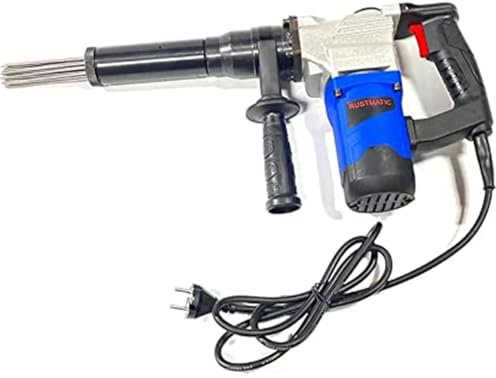 PixCy Pistola Desoxidante Eléctrica Aguja,Máquina Limpiadora óxido Tipo Aguja, Escarificador Manual De Aguja para Eliminar óxido,Escoria De Soldadura De Pintura Tuberías De Acero,220V