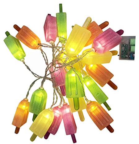 HAKIDZEL Eiscreme Lichterkette Batteriebetrieben Led String Licht Für Raumdekoration Kinderzimmer Schlafzimmer Hochzeit Party