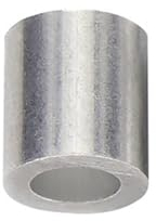 Generisch 100 Stück 2mm Aluminiumhülsen Alu Klemme, Aluminium Pressklemmen Alu Drahtseilklemme