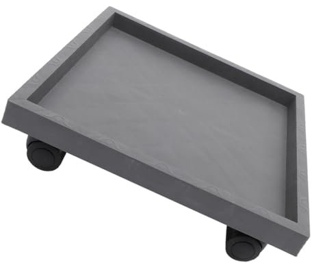 BESPORTBLE Sottovaso Quadrato con Ruote Fioriera con Ruote per Carichi Pesanti Supporto per Pianta in Vaso Sottobicchiere Vassoio Base con Rotelle Supporto per Vaso di Fiori per Esterni