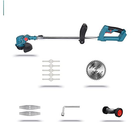Hedge Trimmer,Grass Cutter,Hedge Shear,Lawn Mower, 1800W Electric Grass Trimmer Cordless Lawn Mower Hedge Trimmer Adjustable Handheld Garden Power Pruning for Garden, Lawn(Without Battery Set)