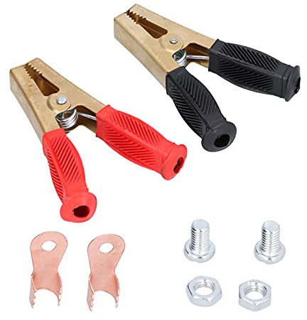Gavigain 2PCS 1000A Batterie Überbrückungskabel Klemmen, Heavy Duty Pure Copper Clips Überbrückungskabel Boost Klemme geeignet für Auto Auto Fahrzeug Boot