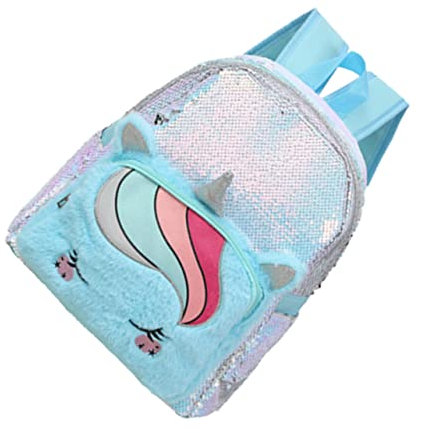 GALPADA Einhorn-Rucksack Mit Pailletten-Design Leichter Schulranzen Für Mädchen Für Alltag Reisen Und Einkaufen Mit Robustem Metallreißverschluss Und Verstellbaren Trägern