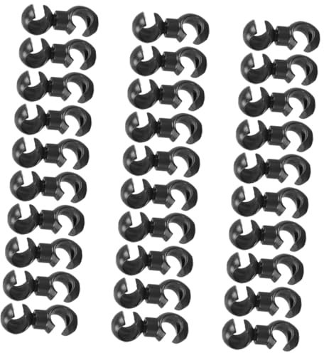WOONEKY 30stücke Teiliges Drehbare S-Haken Kabelclips Aus Kunststoff Multifunktionale Fahrrad Bremszug Clips Zur Kabelbefestigung Und Kabelmanagement Einfache Montage Ohne Werkzeug Geeigne