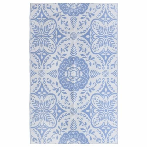 Lauuoeriau Haus und Garten, Rasen und Garten, Outdoor-Wohndecken, Outdoor-Teppich, Babyblau, 190 x 290 cm, PP