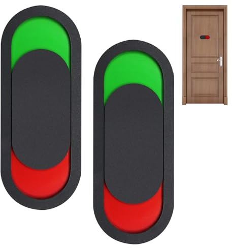 Rairsky 2 Stück besetzen Frei Schild mit Schieber Toilette | Bitte Nicht Stören Schild Bürotür, Home Office, Toilette, Badezimmer, Hotel, Meeting Room, Türschilder