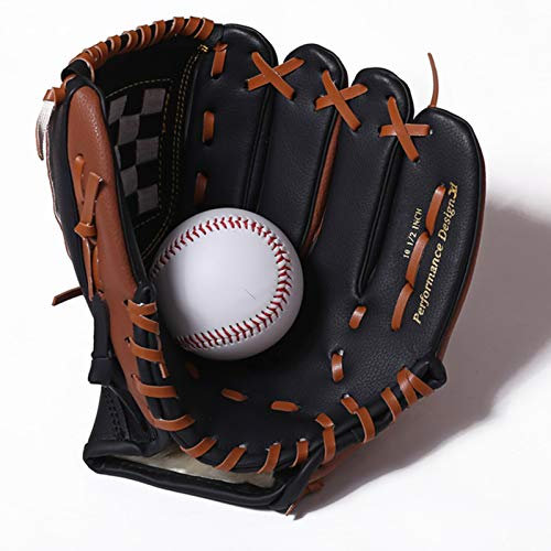 Sport-Schlaghandschuhe Männer Baseball Handschuh Kinder Training Catcher Softball Baseball Handschuh(12.5 inch)