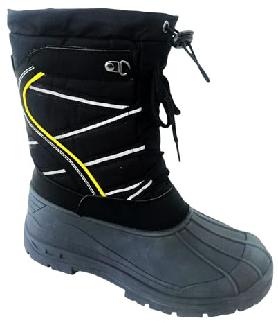 MENS WINTER SNOW MUCKER THERMAL SKI WELLINGTONS FUR WARM BOOTS