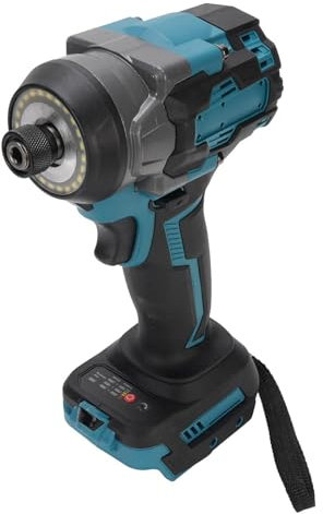 ZJchao Llave de Impacto Inalámbrica de 1/4 pulg., Taladro de Impacto con Luz LED, 3500 IPM, Destornillador de Alta Torsión para Batería BL1840, Pistola Eléctrica de 550 Nm.
