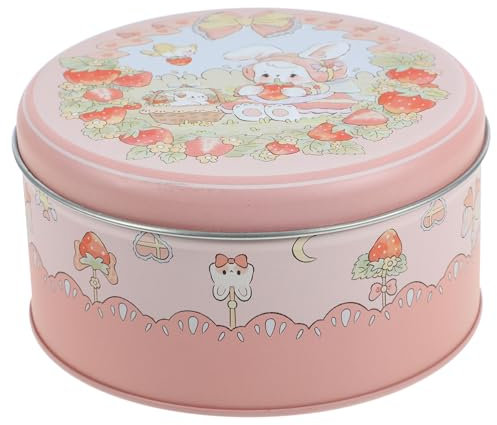 FUNNETOYU Scatola Per Biscotti Con Design Coniglio Pasquale Contenitorper Dolci Organizzatore Versatilper Cucina e Regali Resistente Per Snack e Dolcetti