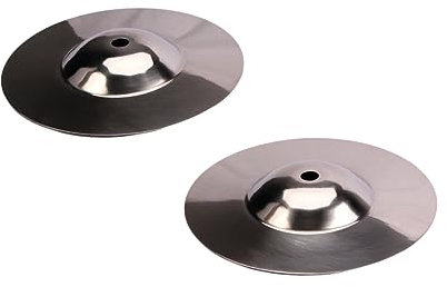 OFFIGAM 2stücke Crash-becken Aus Silber Für Anfänger Langlebiges Percussion-zubehör Robustes Schlaginstrument Mit Klarem Feinem Klang Widerstandsfähig Und Verzerrungsfrei Für Musikschüler