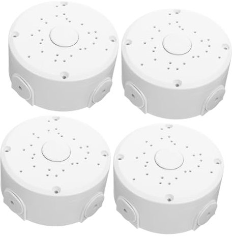 VILLCASE 4pcs Plastic Hemisphere Bracket for Security Cameras Cable Cover Mount Cord Protector Outdoor Use