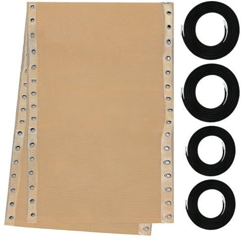 ROUDUELS 53,3 cm breites Reparaturtuch für Anti-Schwerkraft-Stühle, Liegestuhl, Terrassen-Schlingenstühle, Outdoor-Lounge-Stoff (Beige)