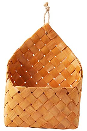HANABASS Colgante de Natural para Suculentas Organizador Decorativo de Canasta de Pared para Plantas Accesorio de Estilo Rústico para Decoración