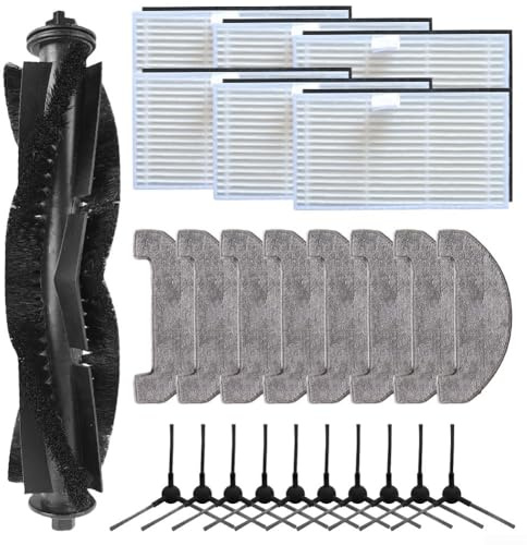 Premium Zubehör Set für BPMIO B15 Plus inkl. Rolle, Seitenbürsten, Filter, Wischtuch für den Hausgebrauch (B)